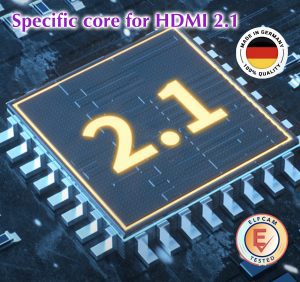 8K Câble HDMI 2.1 à Fibre Optique Mutimode OM3, 48 Gbit/s 8K@60Hz 4K@120Hz HDR Dynamique HDCP 2.2 et 2.3 eARC – Comp…