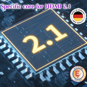 8K Câble HDMI 2.1 à Fibre Optique Mutimode OM3, 48 Gbit/s 8K@60Hz 4K@120Hz HDR Dynamique HDCP 2.2 et 2.3 eARC – Comp…