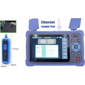 Elfcam – OTDR pour FTTH, 26dB/24dB Monomode 1310nm / 1550nm, Portable 4 en 1 OTDR + VFL+ OPM + OLS, OTDR Testeur Fib…