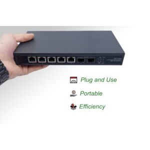 Gigabit Ethernet Switch avec 2 * 10GSFP+ Ports et 5 Ports 2.5GEthernet 10/100/1000/2500Mbps, Plug & Play Non Géré, Mét…