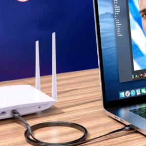 Elfcam® – Câble Ethernet Cat 8, Plat Câble Réseau LAN WAN, 30AWG, 2000Mhz 40Gbps avec Connecteurs RJ45 Haute Qualité…