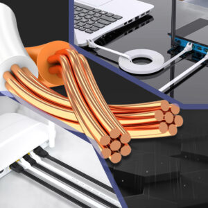 Elfcam® – Cat7 Câble Réseau Ethernet avec Connecteurs RJ45,Câble Flat, 4 Paires Torsadée Blindée, Haut Débit Jusqu&r…