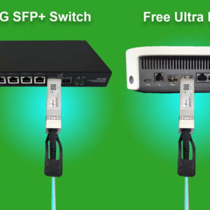 Câble AOC 10Gbit/s, Câble Fibre Optique avec 2*10G Transceiver SFP+, compatible avec Freebox Ultra, Freebox Delta, Compati…