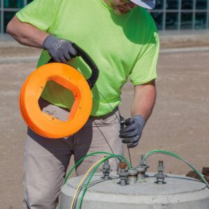 Aiguille Tire-fil de Fer Pour Câbles Fibre Optique (FTTH & FTTx) et Éléctrique, orange (Ref:5027)