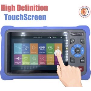 Elfcam – OTDR pour FTTH, 26dB/24dB Monomode 1310nm / 1550nm, Portable 4 en 1 OTDR + VFL+ OPM + OLS, OTDR Testeur Fib…