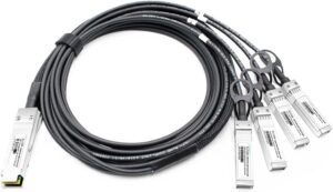 Câble cuivre passif 100G QSFP28 vers 4x25G SFP28 Direct Attach Breakout, compatible Cisco/Arista/Mellanox (DAC)