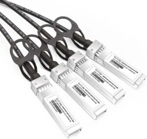 Câble cuivre passif 100G QSFP28 vers 4x25G SFP28 Direct Attach Breakout, compatible Cisco/Arista/Mellanox (DAC)