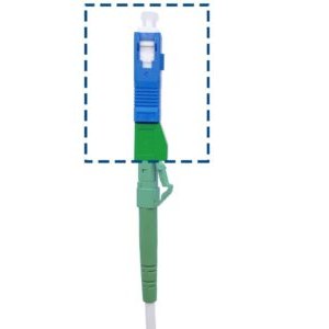 Adaptateur à Fibre Optique Câble Monomode Simplex LC/APC Femelle à SC/UPC Mâle, Lot de 1