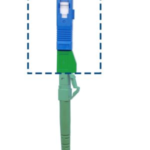 Adaptateur à Fibre Optique Câble Monomode Simplex LC/APC Femelle à SC/UPC Mâle, Lot de 1