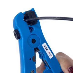 Elfcam® – Universel Dénudeur de Câbles Coaxiaux RG 59/6/7/11Pince à dénuder Coaxial Coax Câble