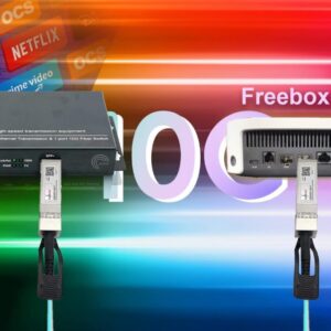 Elfcam® – 10Gb Convertisseur Fibre Ethernet Compatible avec Freebox Ultra, avec 1 Port 10G SFP+ et 1 Port 10G Ethern…
