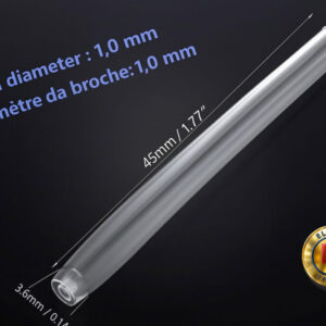Smoove Thermo-rétractable Transparent pour Soudure Fibre Optique 40mm/45mm/60mm(Ref:1946)
