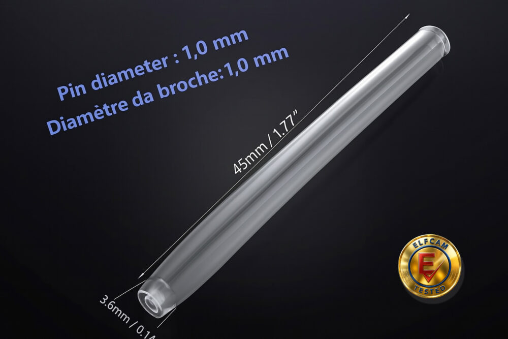Smoove Thermo-rétractable Transparent pour Soudure Fibre Optique 40mm/45mm/60mm(Ref:1946)