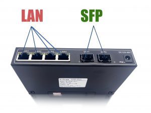 Elfcam® – Gigabit Ethernet Switch avec 2 SFP Ports et 4 Ports Ethernet 10/100/1000Mbps, Plug & Play Non Géré, M…