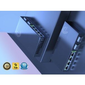 Elfcam® – Gigabit Ethernet Switch avec 2 SFP Ports et 4 Ports Ethernet 10/100/1000Mbps, Plug & Play Non Géré, M…