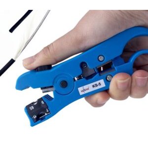 Elfcam® – Universel Dénudeur de Câbles Coaxiaux RG 59/6/7/11Pince à dénuder Coaxial Coax Câble