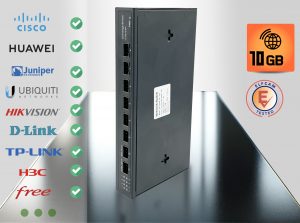 10Gb Commutateur Switch Fibre Optique Compatible avec Freebox Ultra et Orange Livebox, avec 8 Ports 10G SFP+ Plug & P…