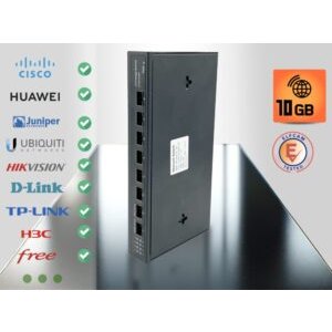 10Gb Commutateur Switch Fibre Optique Compatible avec Freebox Ultra et Orange Livebox, avec 8 Ports 10G SFP+ Plug & P…