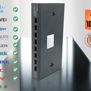 10Gb Commutateur Switch Fibre Optique Compatible avec Freebox Ultra et Orange Livebox, avec 8 Ports 10G SFP+ Plug & P…