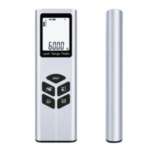 Télémètre laser J-40/J-60 – Mesure de distance 40 m/60 m, précision ±2 mm, fonctions surface/volume/Pythagore, écran LCD rétroéclairé, outil de mesure portable pour scénario bricolage et chantier.