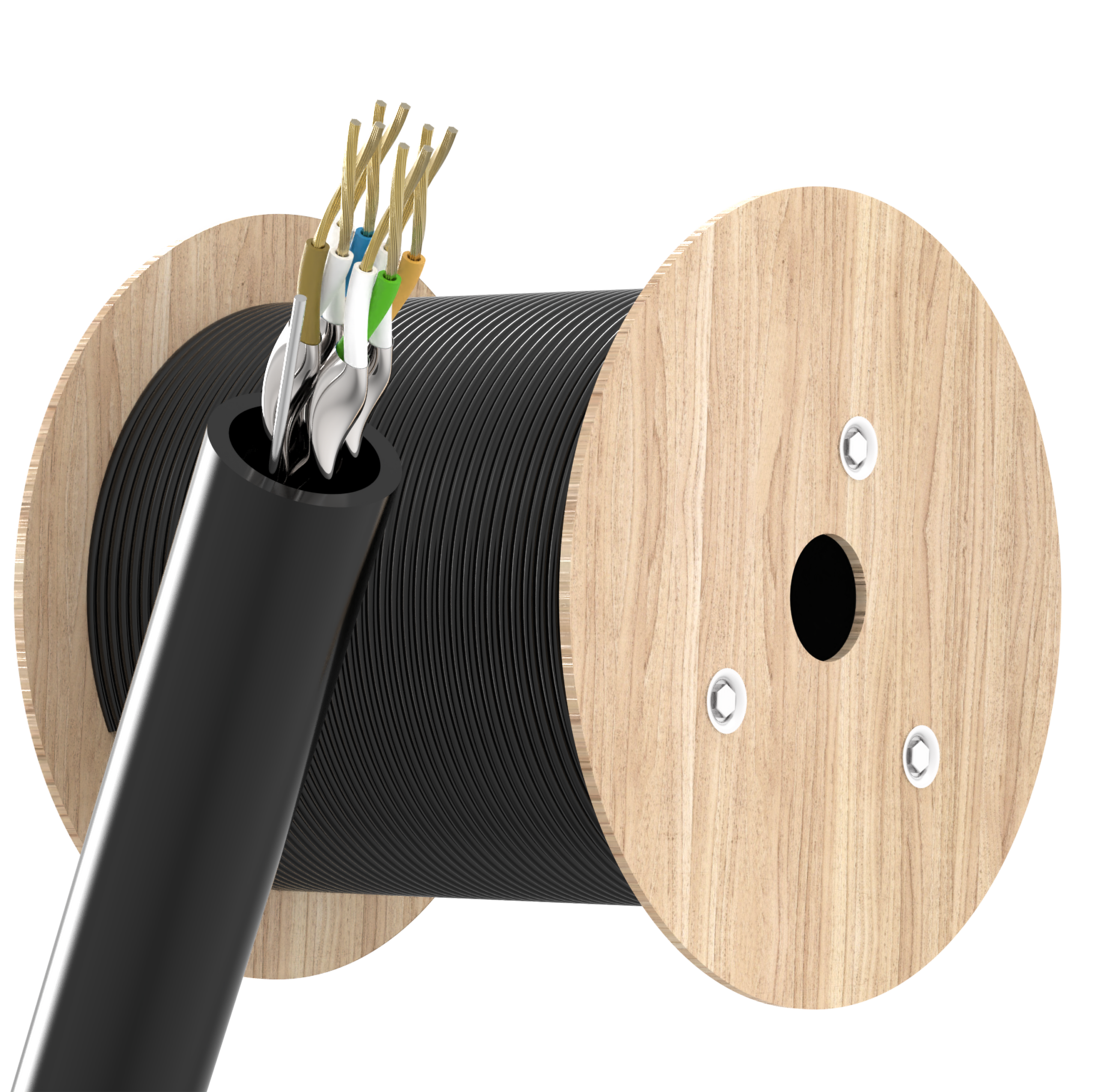 Câble Ethernet CAT 6 305m sans Connecteur RJ45, Câble Réseau U/UTP 23AWG CCA, 250MHz Gigabit 1Gbps, PVC Ø6mm, Compatible Routeur, Switch, Caméra IP, PC, Installation Réseau Intérieur – Image 6